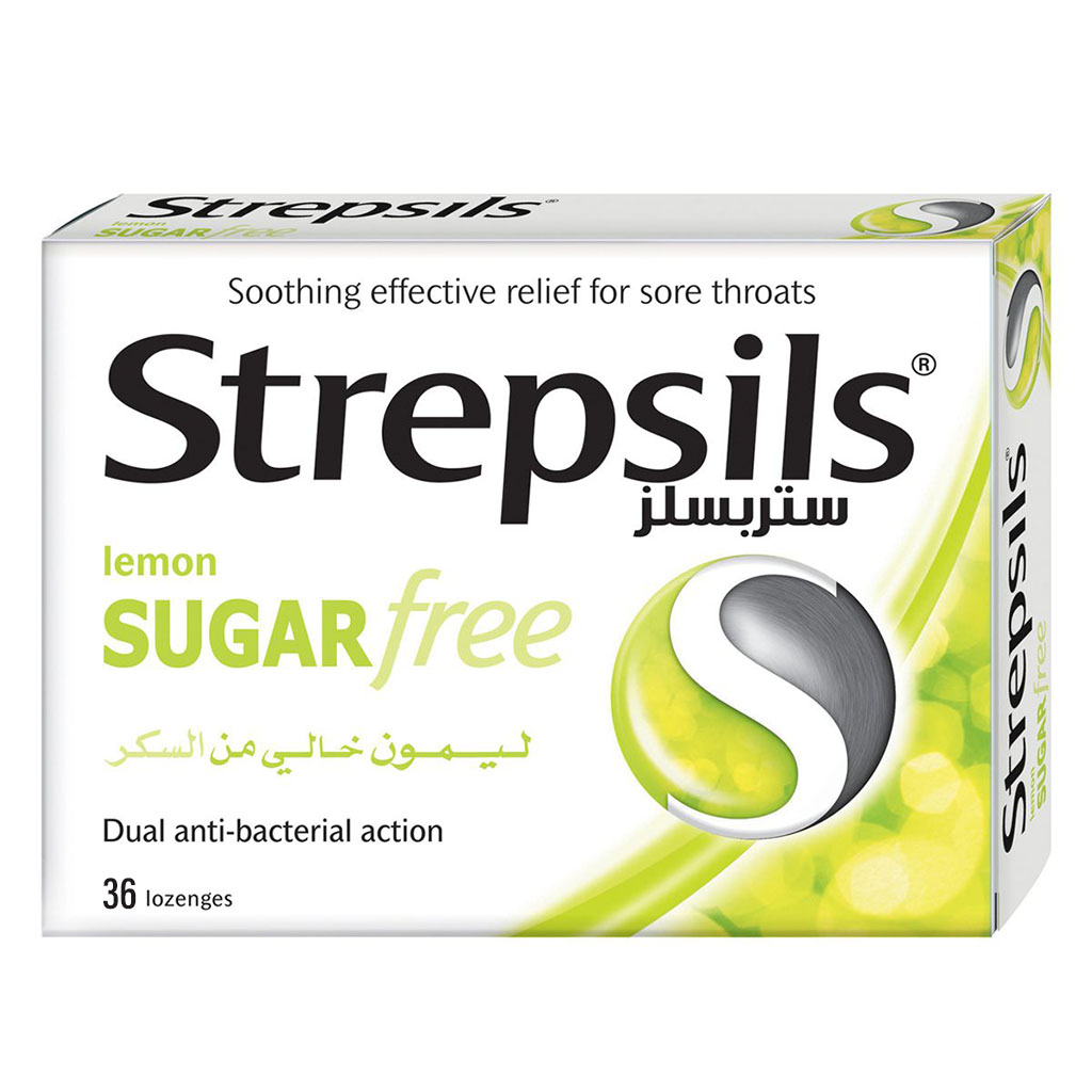 Strepsils Lemon Sugar Free Lozenges 36's
