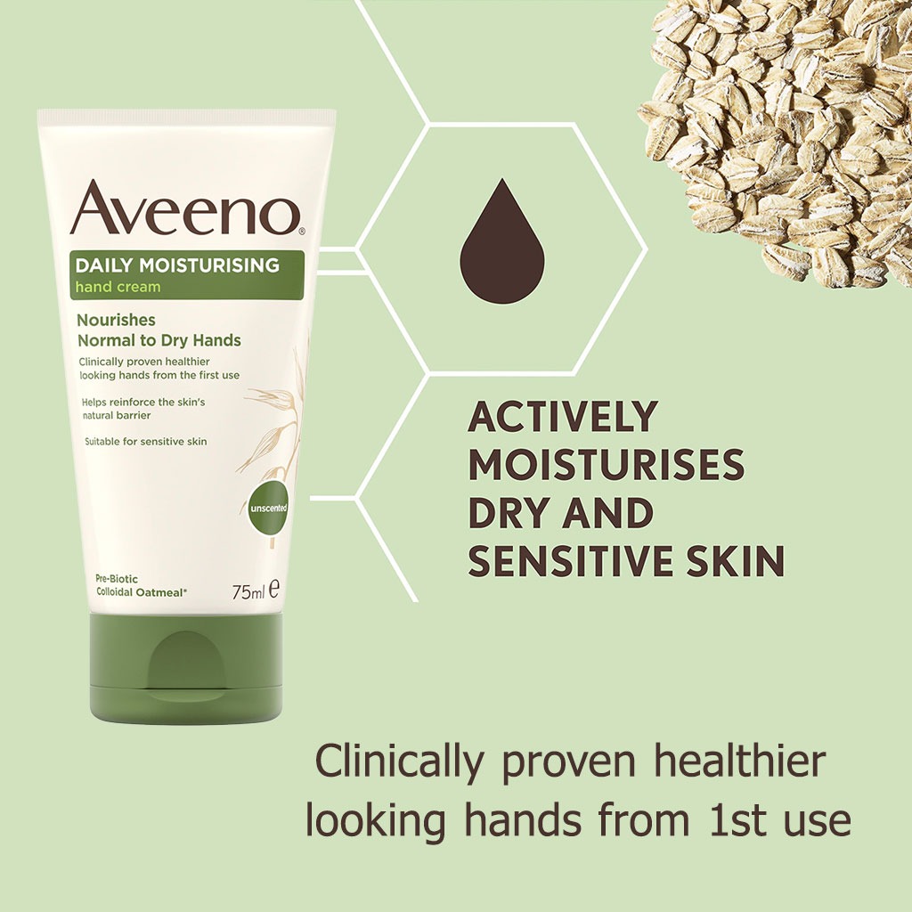 Aveeno Daily Moisturizing Hand Cream For Normal to Dry hands 75 mL