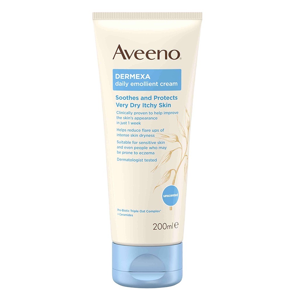 Aveeno Dermexa Daily Emollient Cream For very dry itchy skin 200 mL