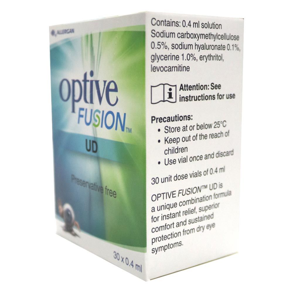 Optive Fusion UD Eye Drops 0.4 mL 30's
