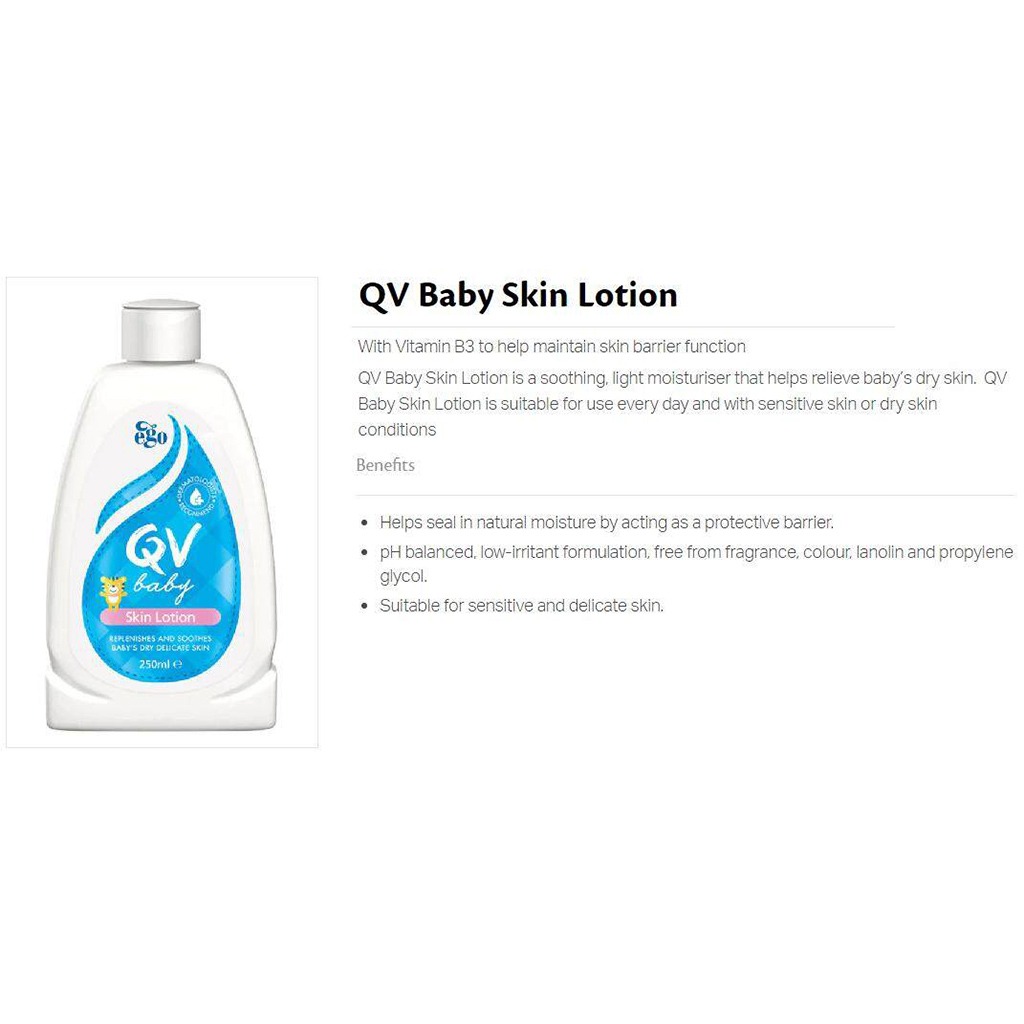 Ego QV Baby Skin Lotion 250ml