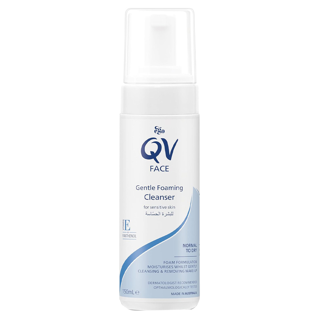 Ego QV Face Gentle Foaming Cleanser, Makeup Remover 150ml