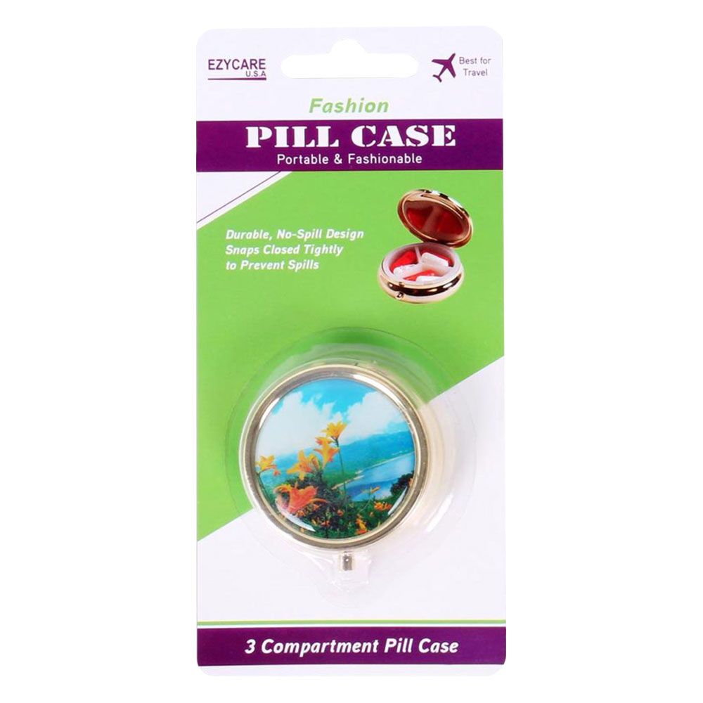 Ezycare 3 Compartment Fashion Pill Case 17409