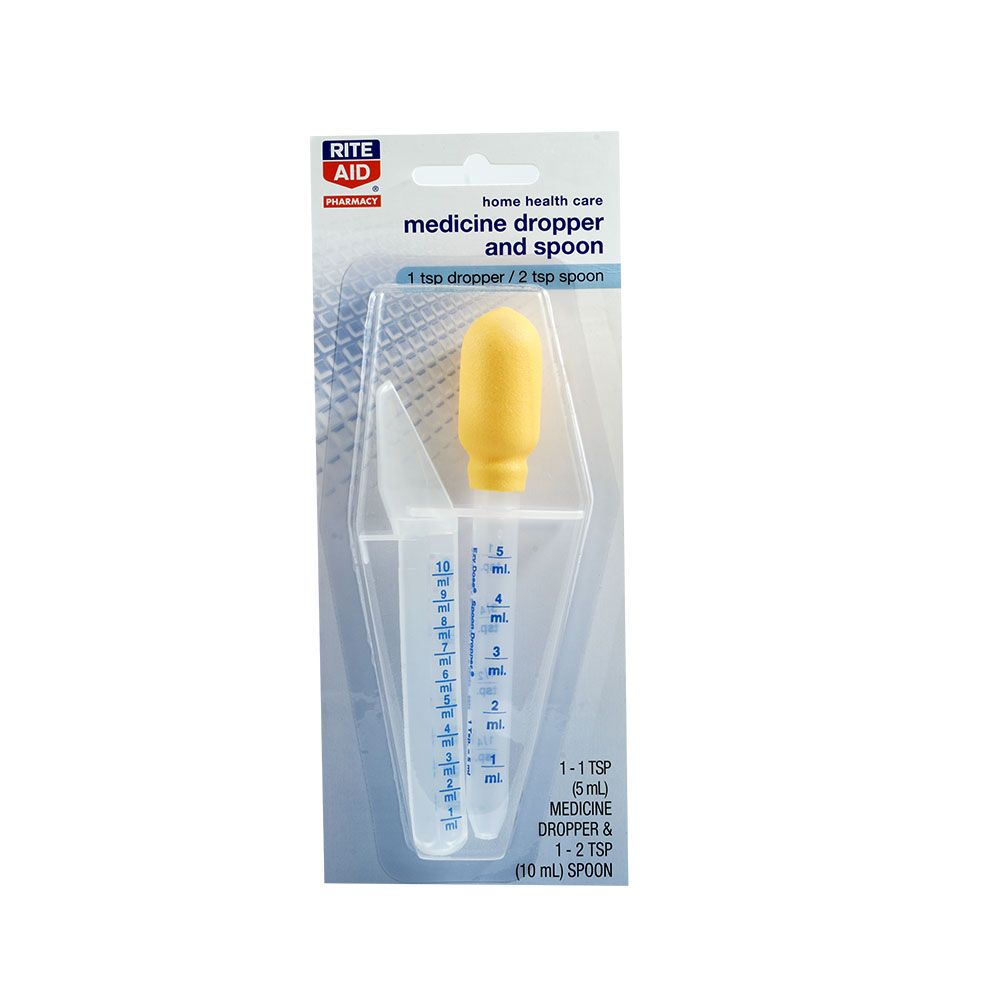 Rite Aid Medicine Dropper 5 mL And Spoon 10 mL 
