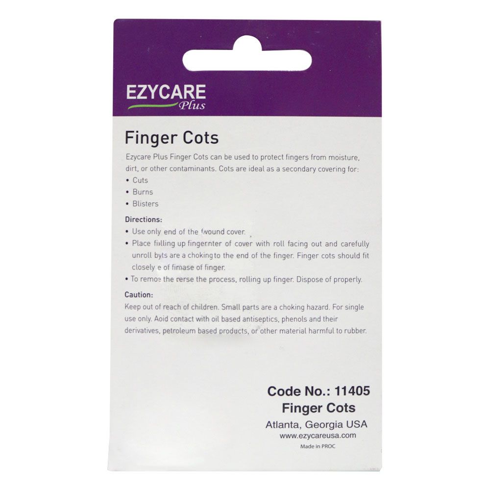 Ezycare Latex Finger Cots 12's 11405