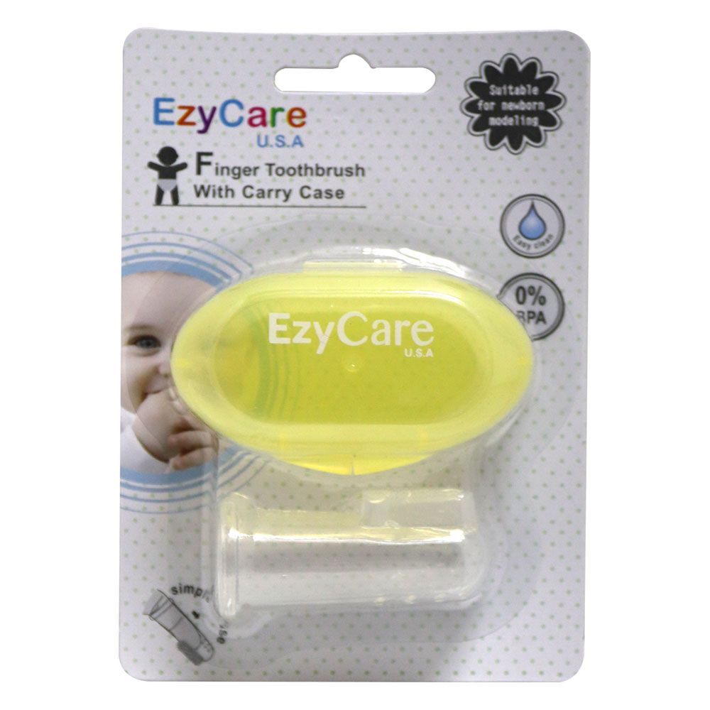 Ezycare Finger Toothbrush With Carry Case 14358