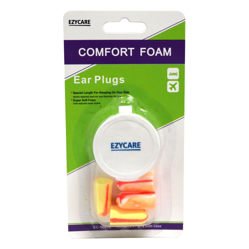 Ezycare Comfort Foam Ear Plugs 2 Pairs 10039