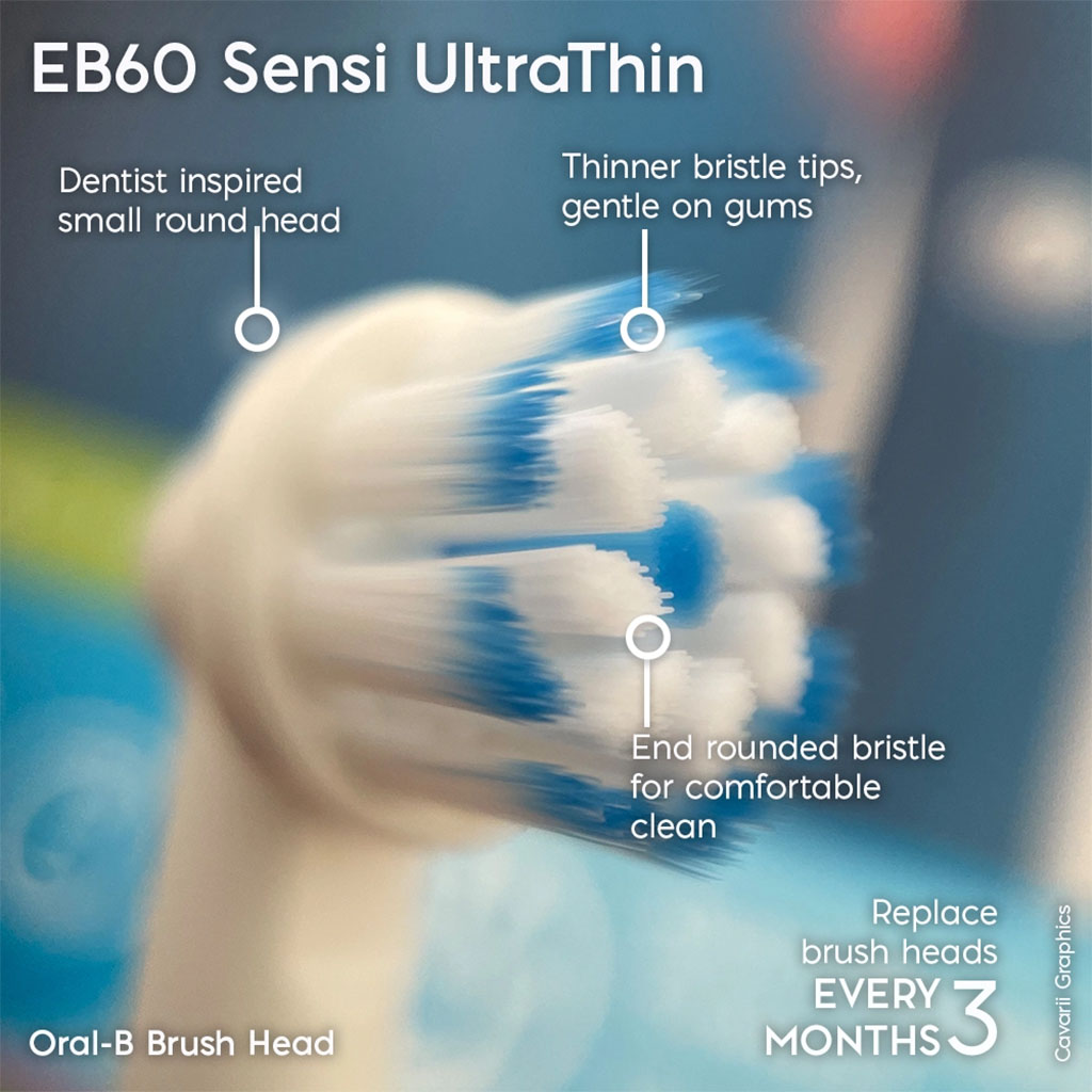 Oral B Sensi UltraThin Brush Heads 2's EB60-2