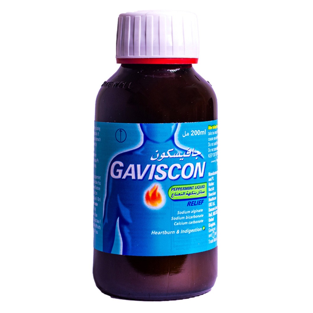 Gaviscon Liquid For Indigestion And Heartburn Peppermint Flavour 200ml