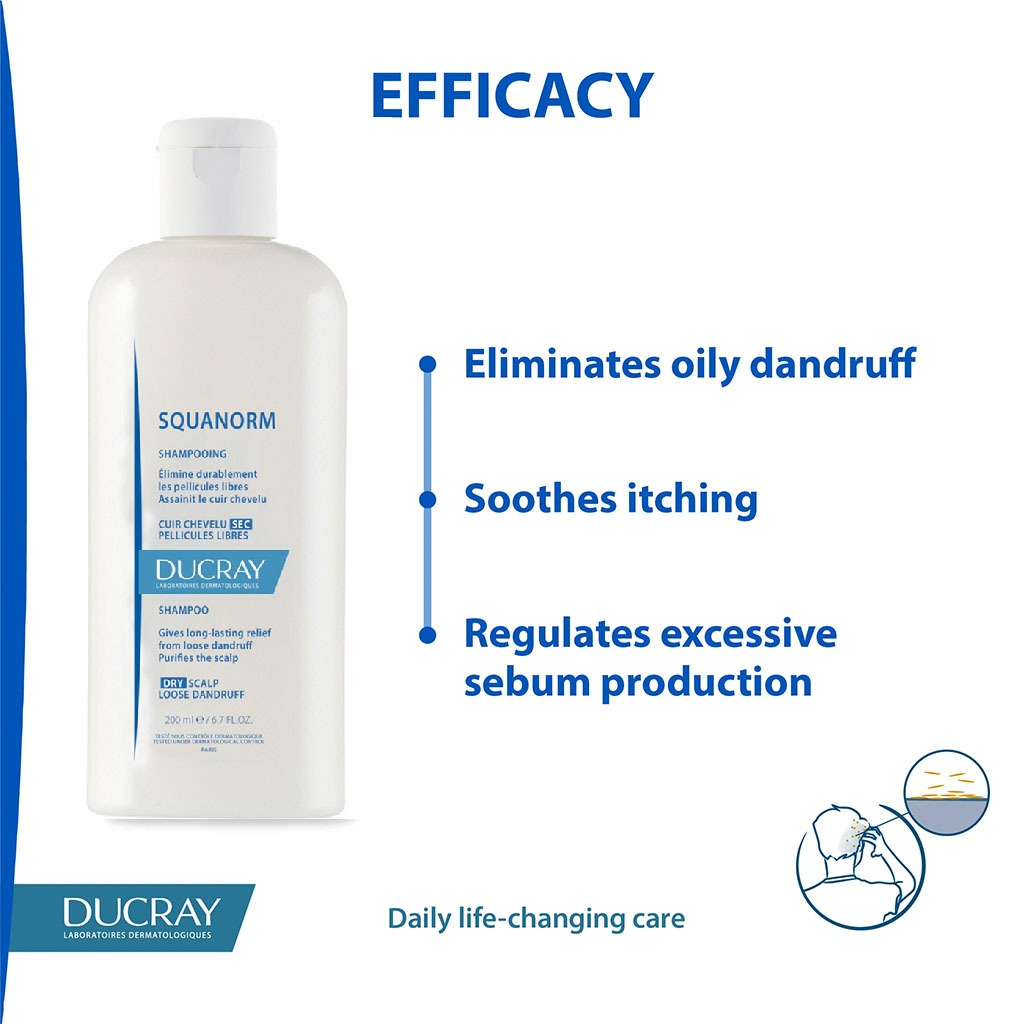 Ducray Squanorm Dry Dandruff Shampoo 200 mL