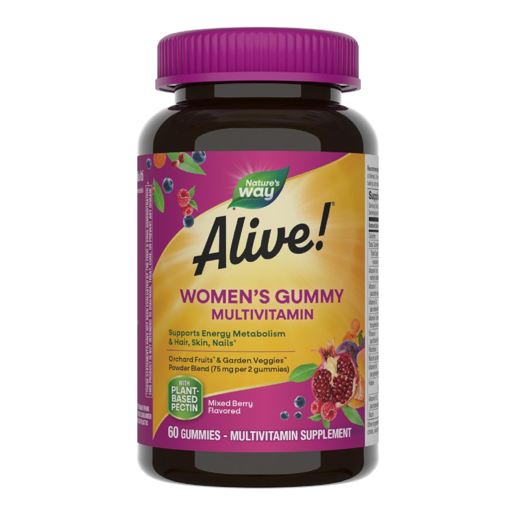 Alive Women's Multivitamin Gummies With Orchard Fruits & Garden Veggies, Pack of 60's