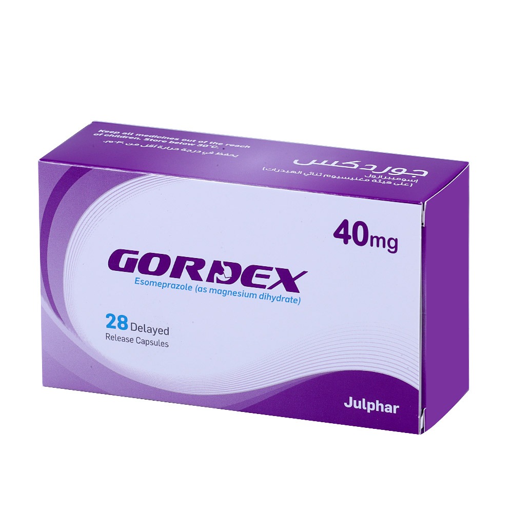 Gordex 40mg Capsules, Pack of 28's