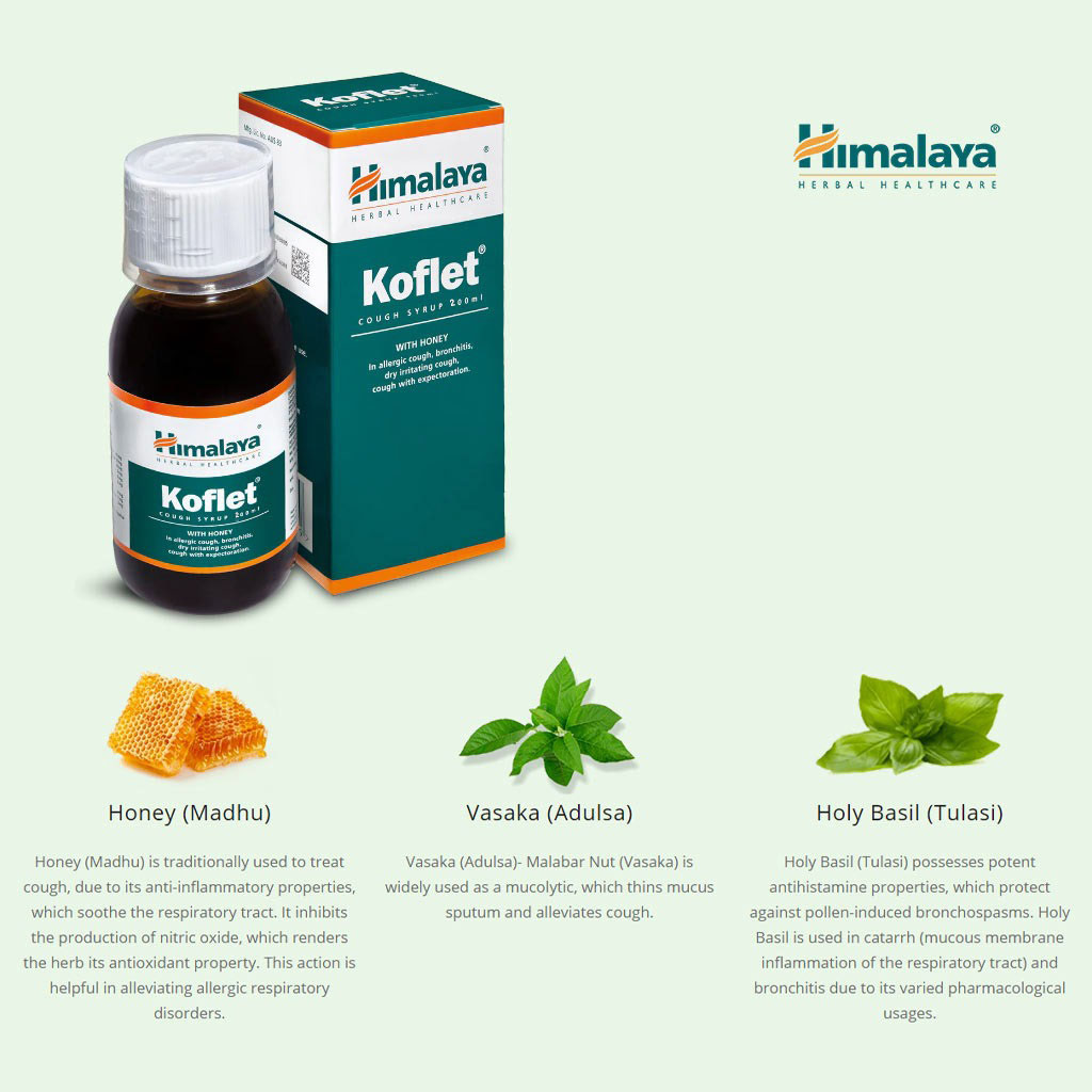Himalaya Koflet Cough Syrup 200 mL