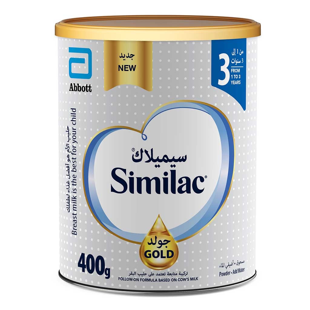 Similac Gold Stage 3 Toddlers Milk Formula For 1 To 3 Years 400g
