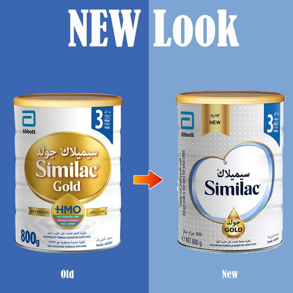 Similac Gold Stage 3 Toddlers Milk Formula For 1 To 3 Years 800g