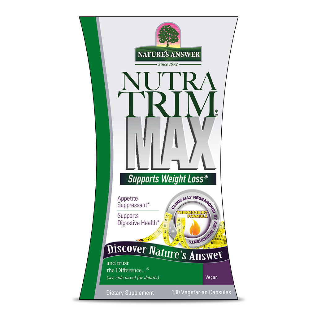 Nature's Answer Nutra Trim Max Vegetarian Capsules For Weight Management, Pack of 180’s