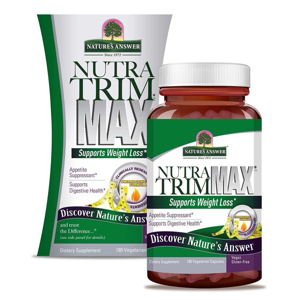 Nature's Answer Nutra Trim Max Vegetarian Capsules For Weight Management, Pack of 180’s