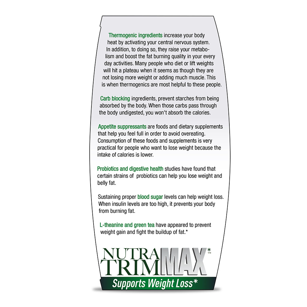 Nature's Answer Nutra Trim Max Vegetarian Capsules For Weight Management, Pack of 180’s