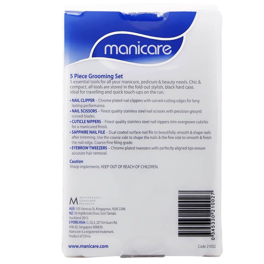 Manicare Travel 5-Piece Grooming Set