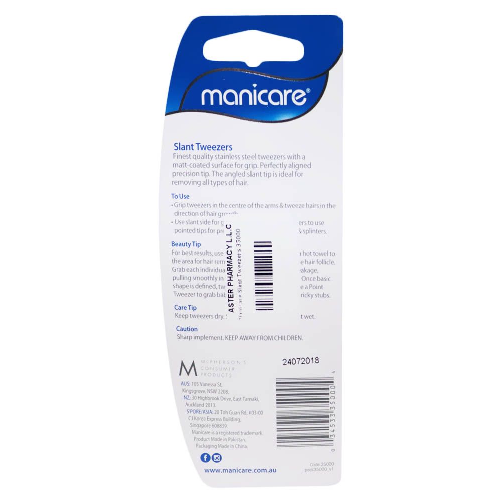 Manicare Slant Tweezers