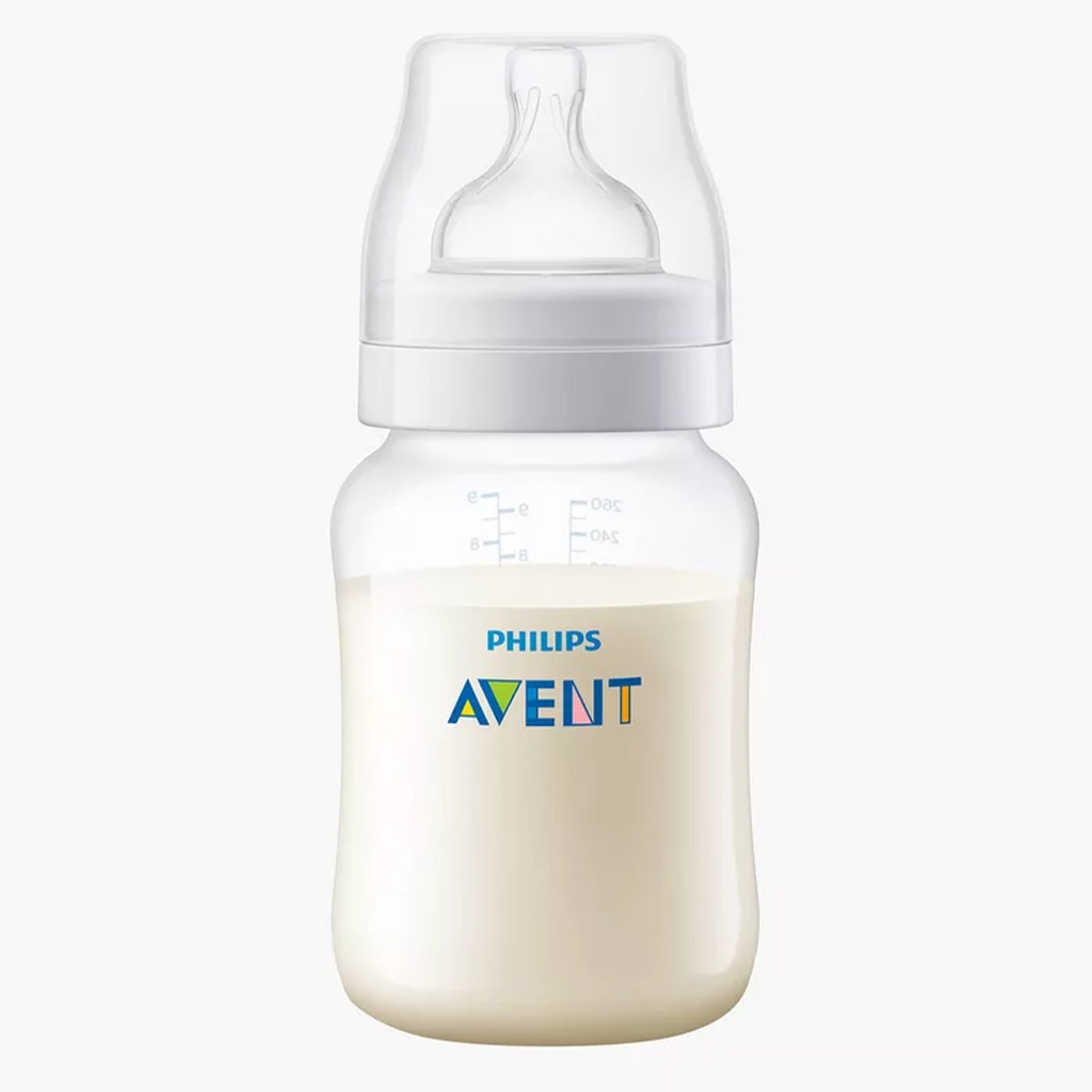 Philips Avent 260ml Anti-Colic Baby Feeding Bottle Without Air Free Vent - SCF813/61