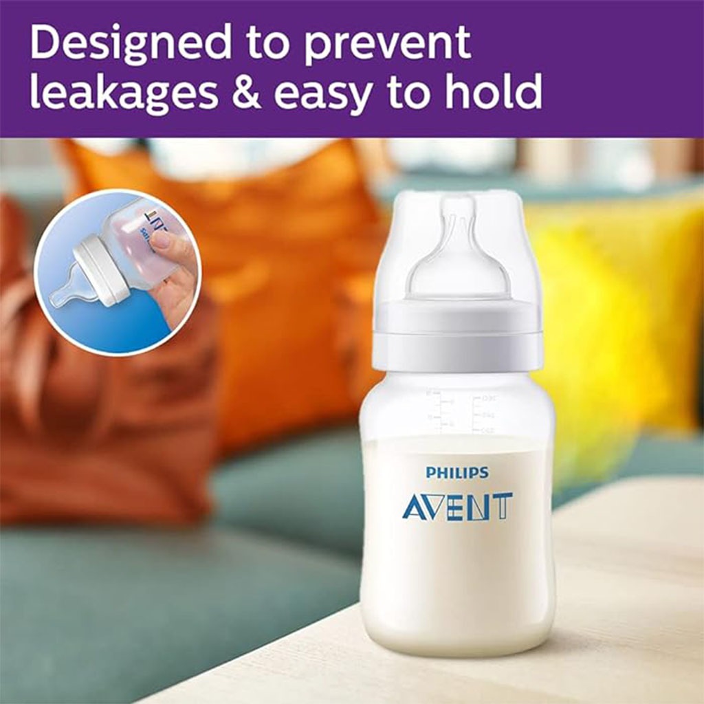 Philips Avent 260ml Anti-Colic Baby Feeding Bottle Without Air Free Vent - SCF813/61