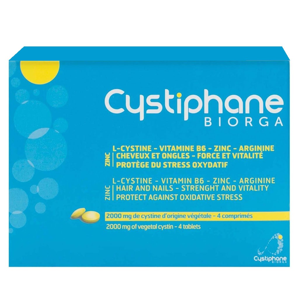 Biorga Cystiphane Hair & Nails Supplement Tablets, Pack of 120's
