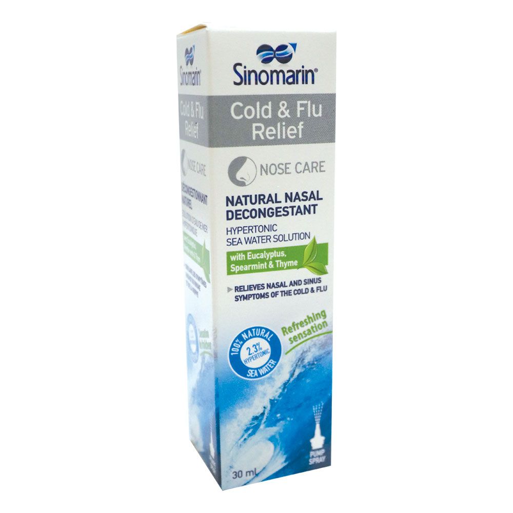 Sinomarin Cold and Flu Relief Nasal Spray 30 mL