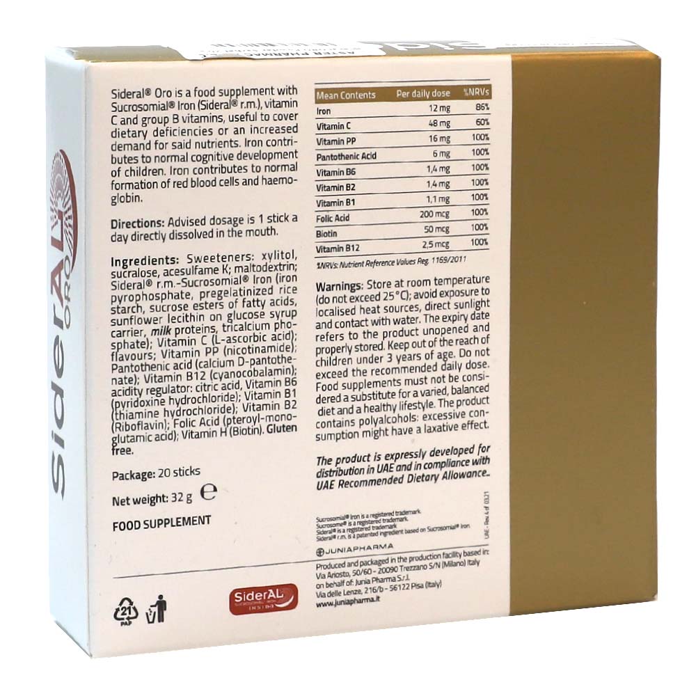 Sideral ORO Powder Sachet 20's