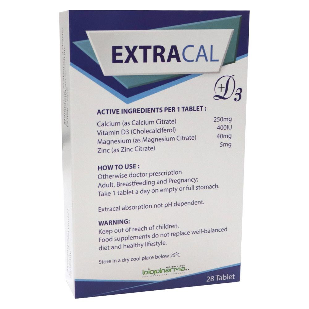 Extracal Calcium Citrate Tablets 28's