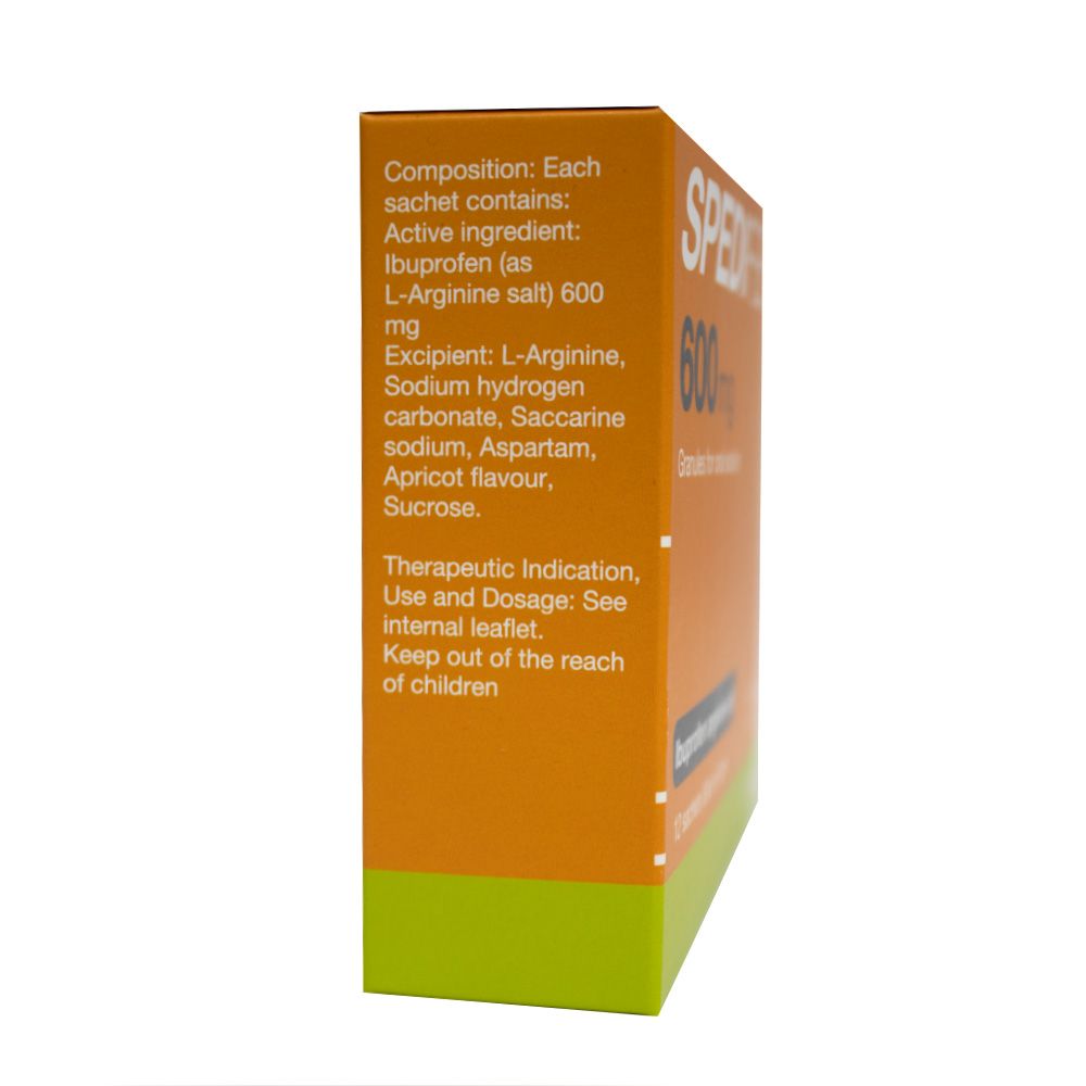 Spedifen 600 mg Granules for Oral solution 12's