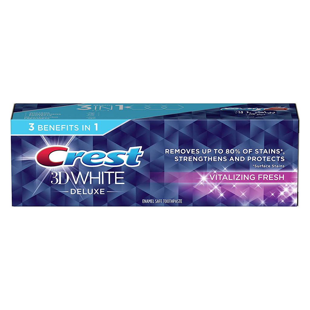 Crest 3D White Deluxe Vitalizing Mint Fresh Toothpaste 75ml