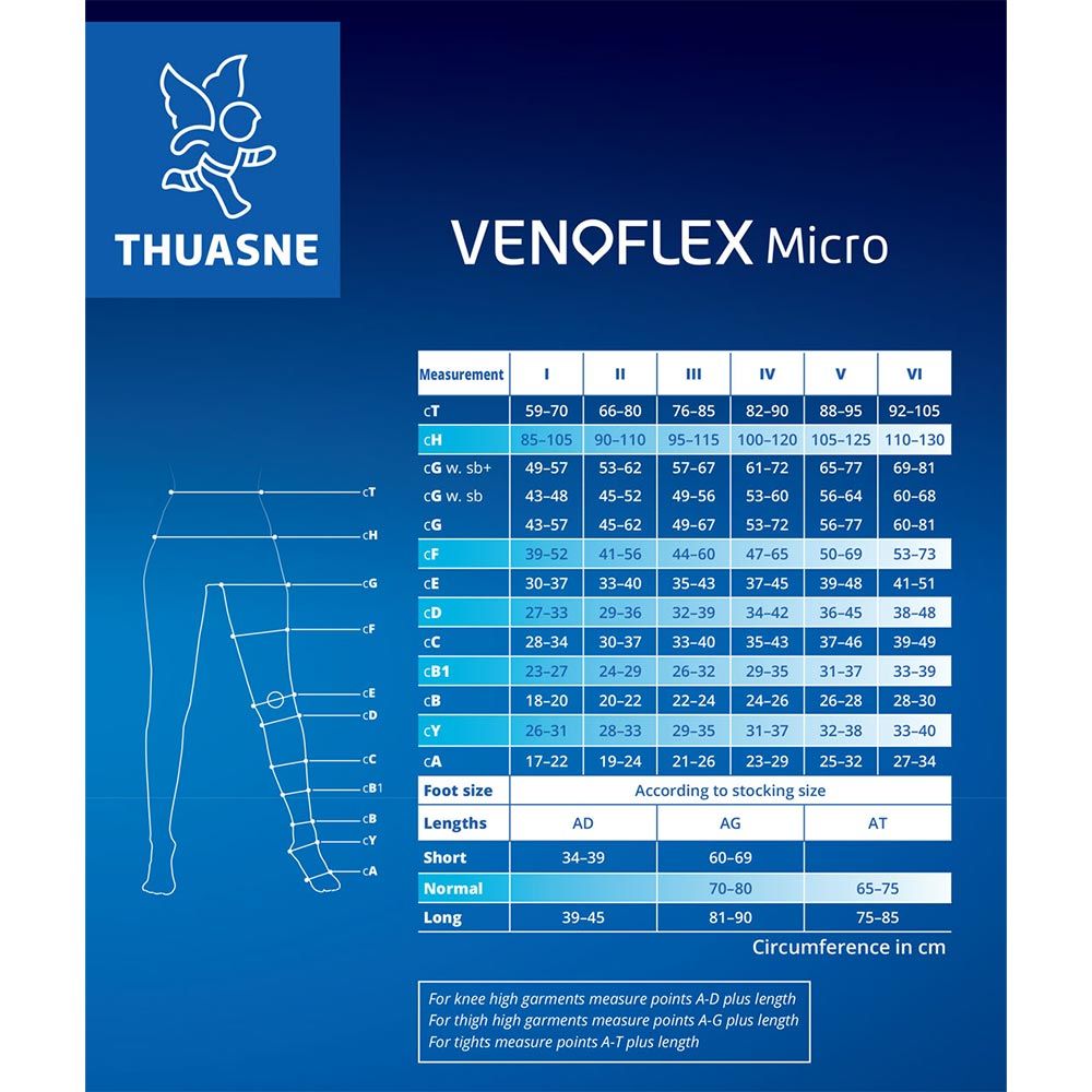 Thuasne Venoflex Micro Stockings CT Normal Caramel S1 30023