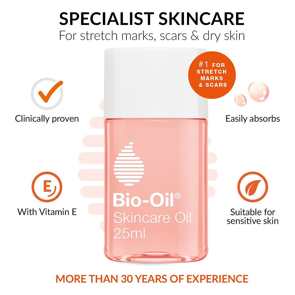 Bio-Oil Moisturising Skincare Oil For Scars & Stretch Marks 25ml