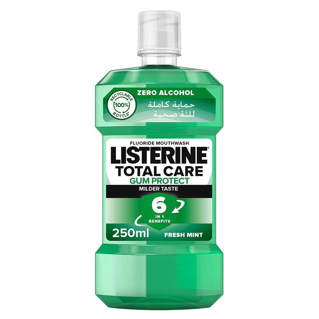 Listerine Total Care Gum Protect Mild Taste Mouthwash With Zero Alcohol 250ml 
