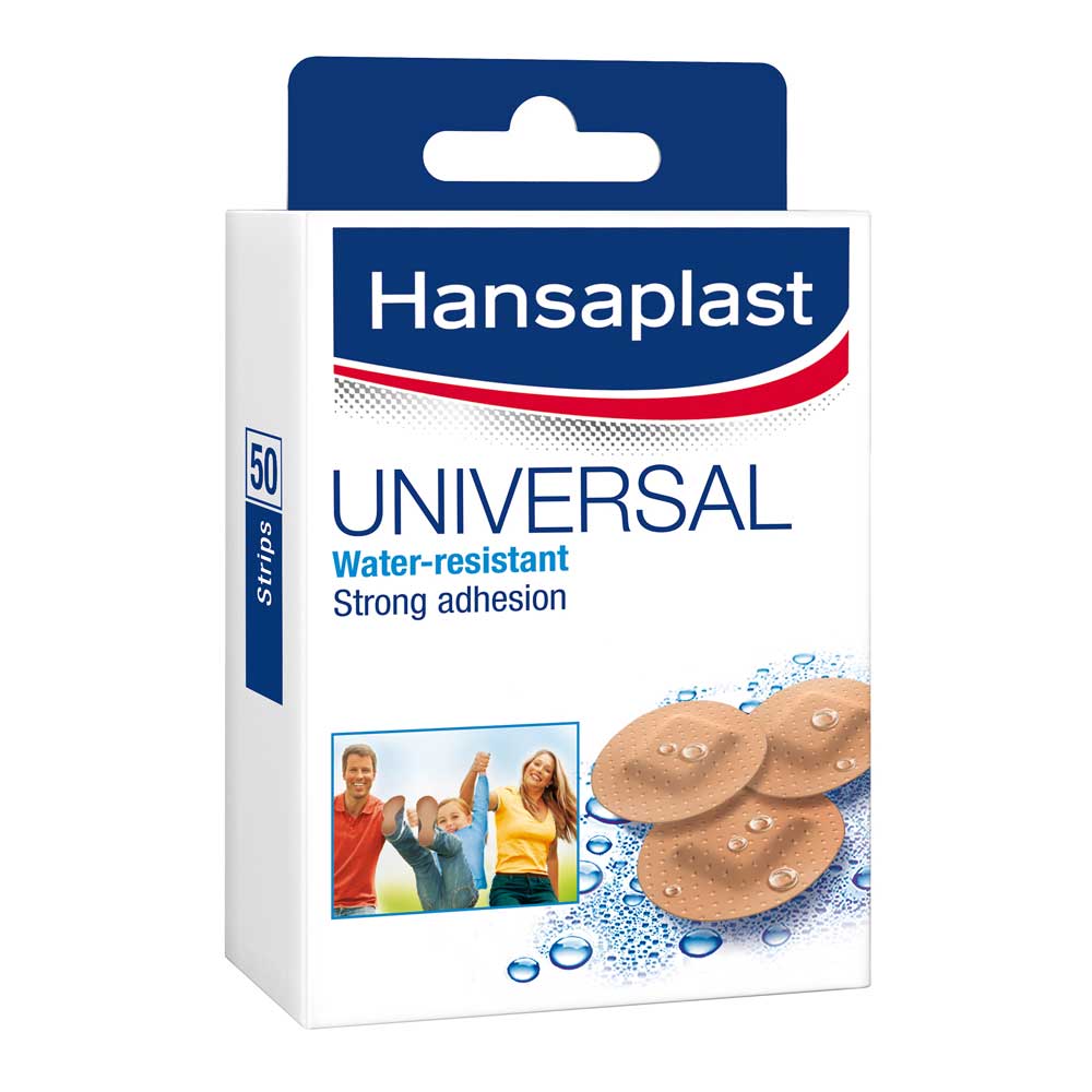 Hansaplast Universal Water Resistant Spot Plaster, Pack of 50’s