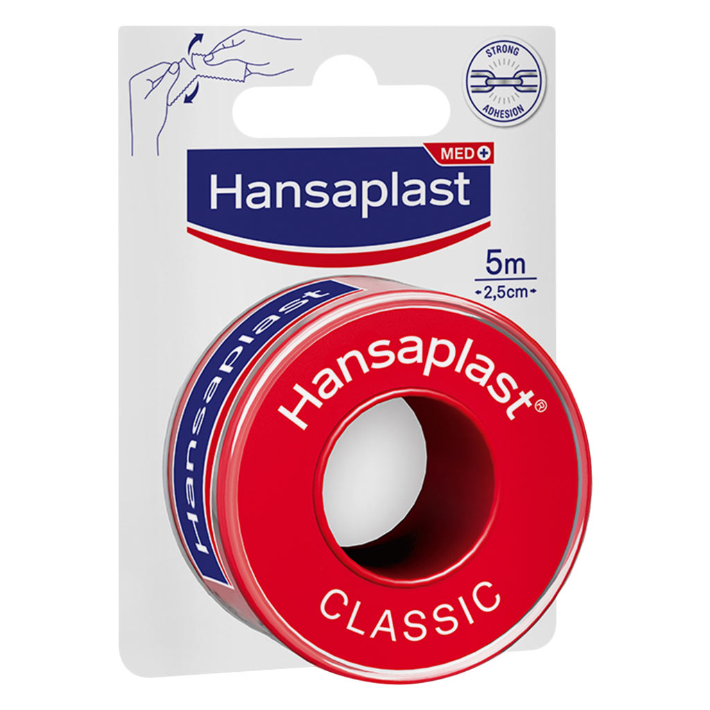 Hansaplast Classic Fixation Tape 5m x 2.5cm, 1's
