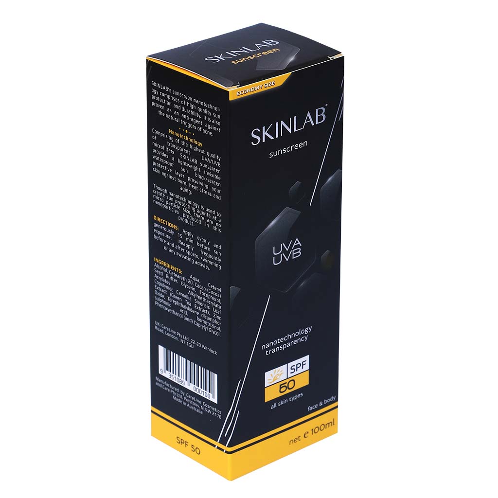Skinlab UVA/UVB SPF50 Transparent Sunscreen 100 mL