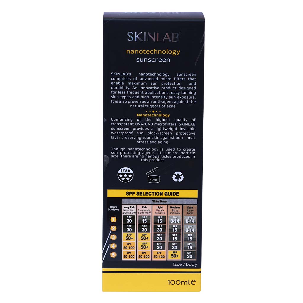 Skinlab UVA/UVB SPF50 Transparent Sunscreen 100 mL