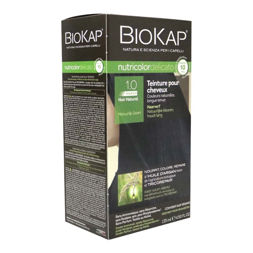 Biokap Nutricolor Delicato Rapid 1.0 Natural Black 135 mL