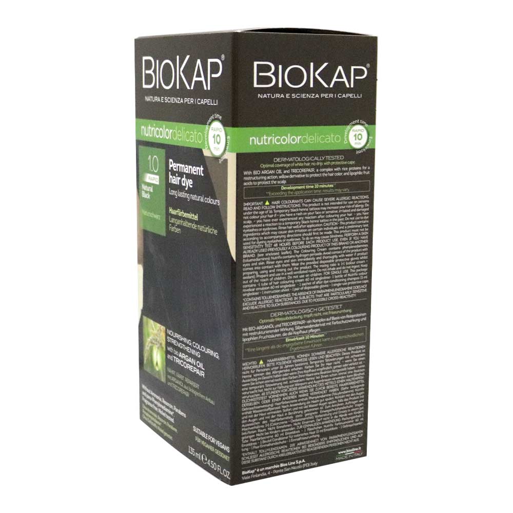 Biokap Nutricolor Delicato Rapid 1.0 Natural Black 135 mL