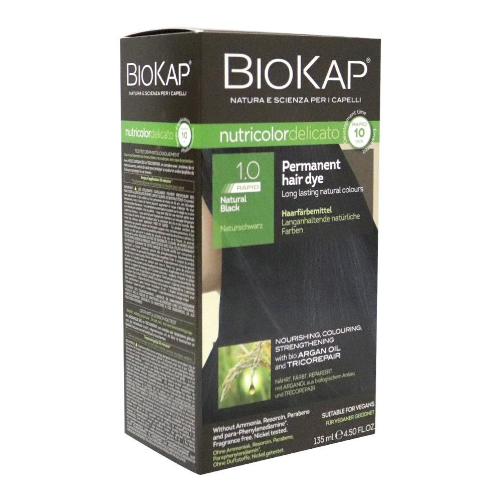 Biokap Nutricolor Delicato Rapid 1.0 Natural Black 135 mL