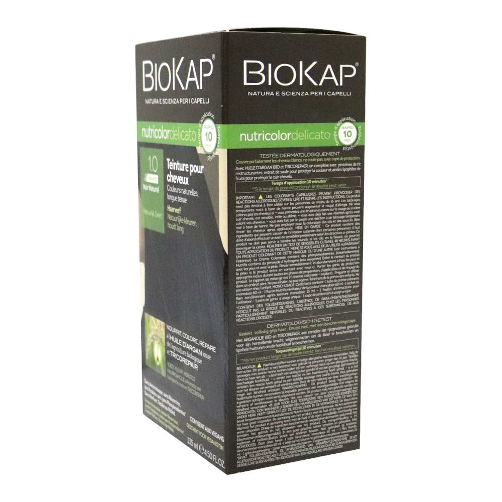 Biokap Nutricolor Delicato Rapid 1.0 Natural Black 135 mL