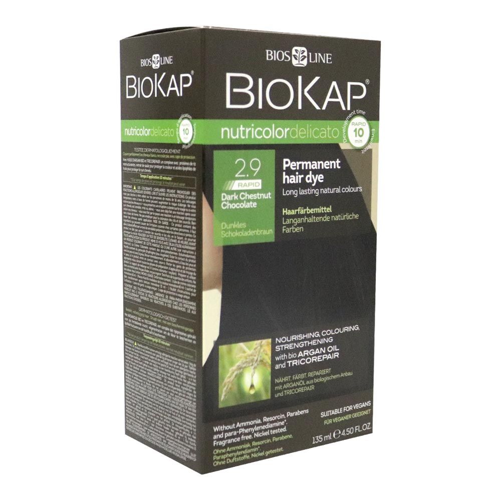 Biokap Nutricolor Delicato Rapid 2.9 Dark Chestnut Chocolate 135 mL