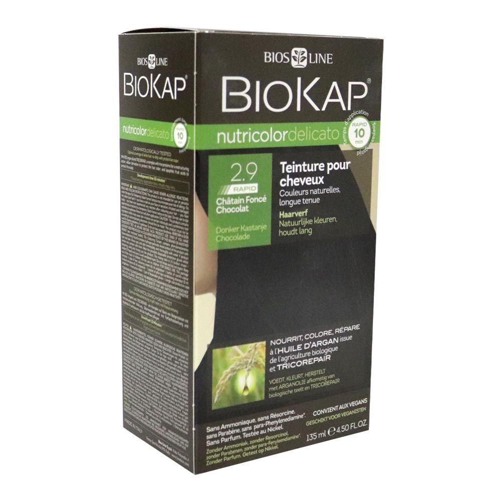Biokap Nutricolor Delicato Rapid 2.9 Dark Chestnut Chocolate 135 mL