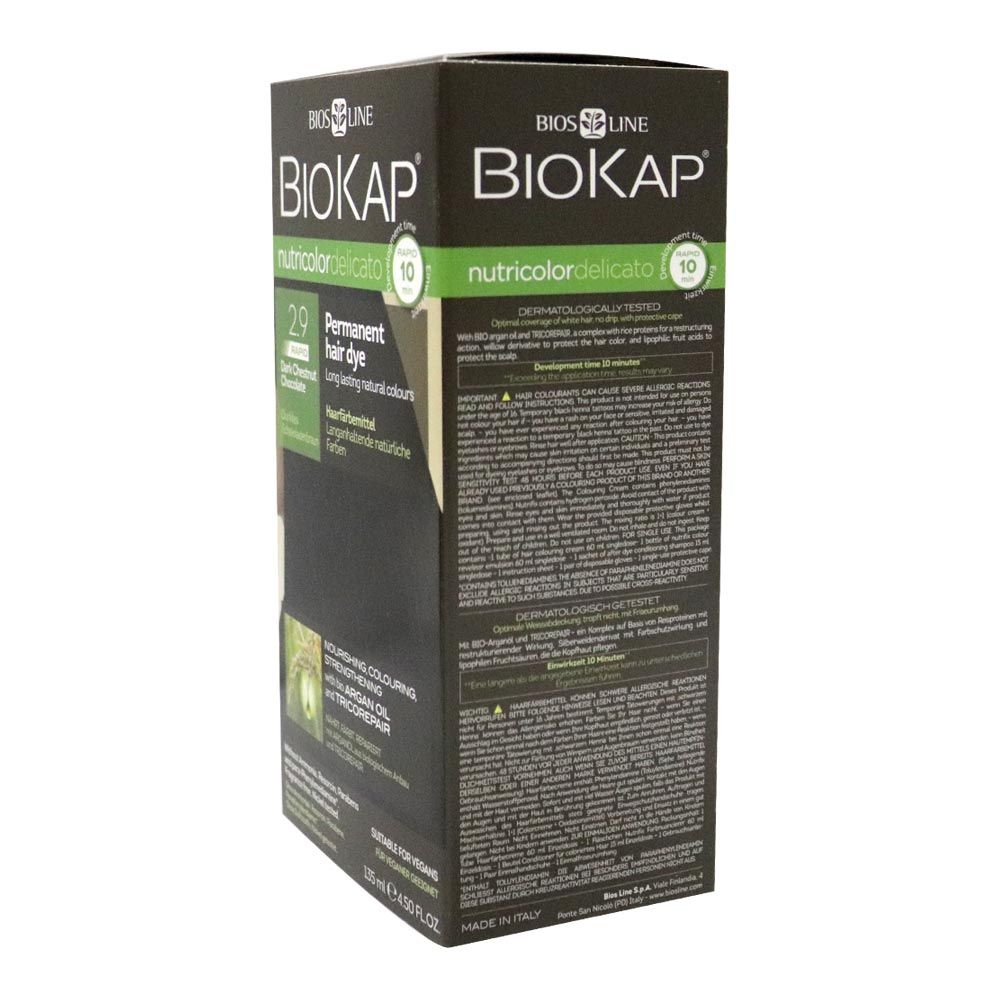 Biokap Nutricolor Delicato Rapid 2.9 Dark Chestnut Chocolate 135 mL