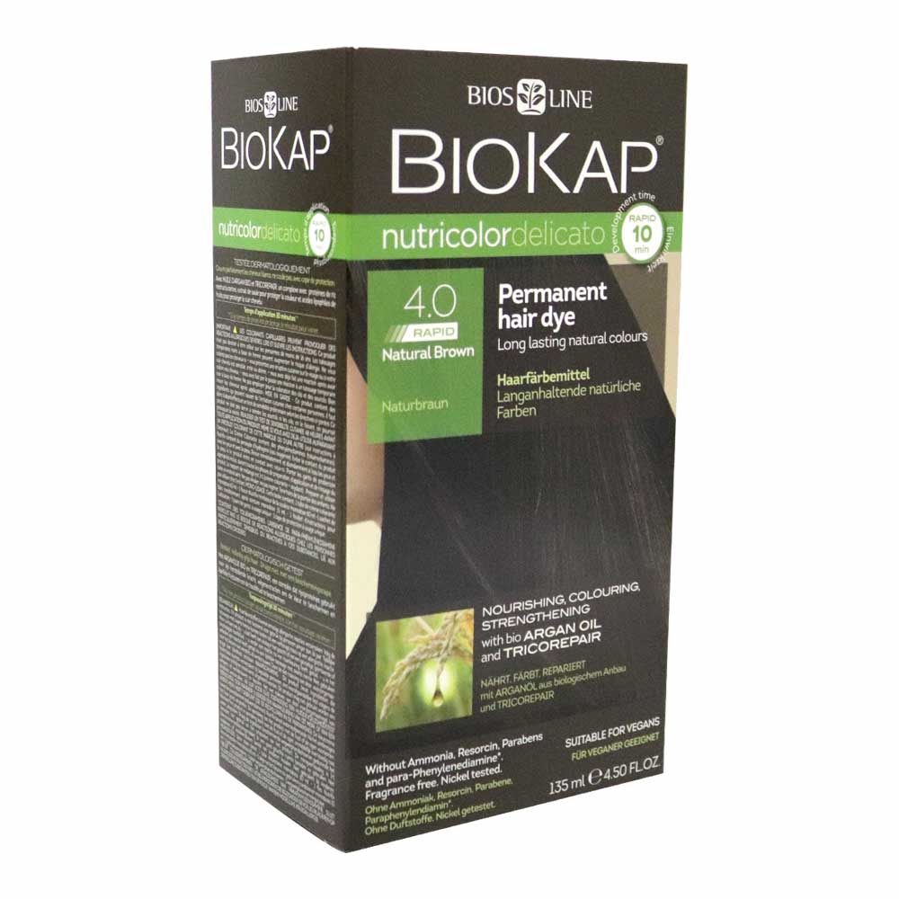 Biokap Nutricolor Delicato Rapid 4.00 Natural Brown 135 mL