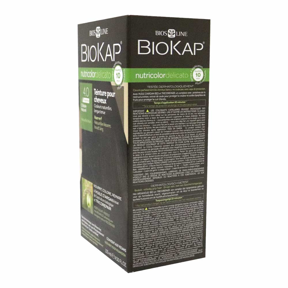 Biokap Nutricolor Delicato Rapid 4.00 Natural Brown 135 mL