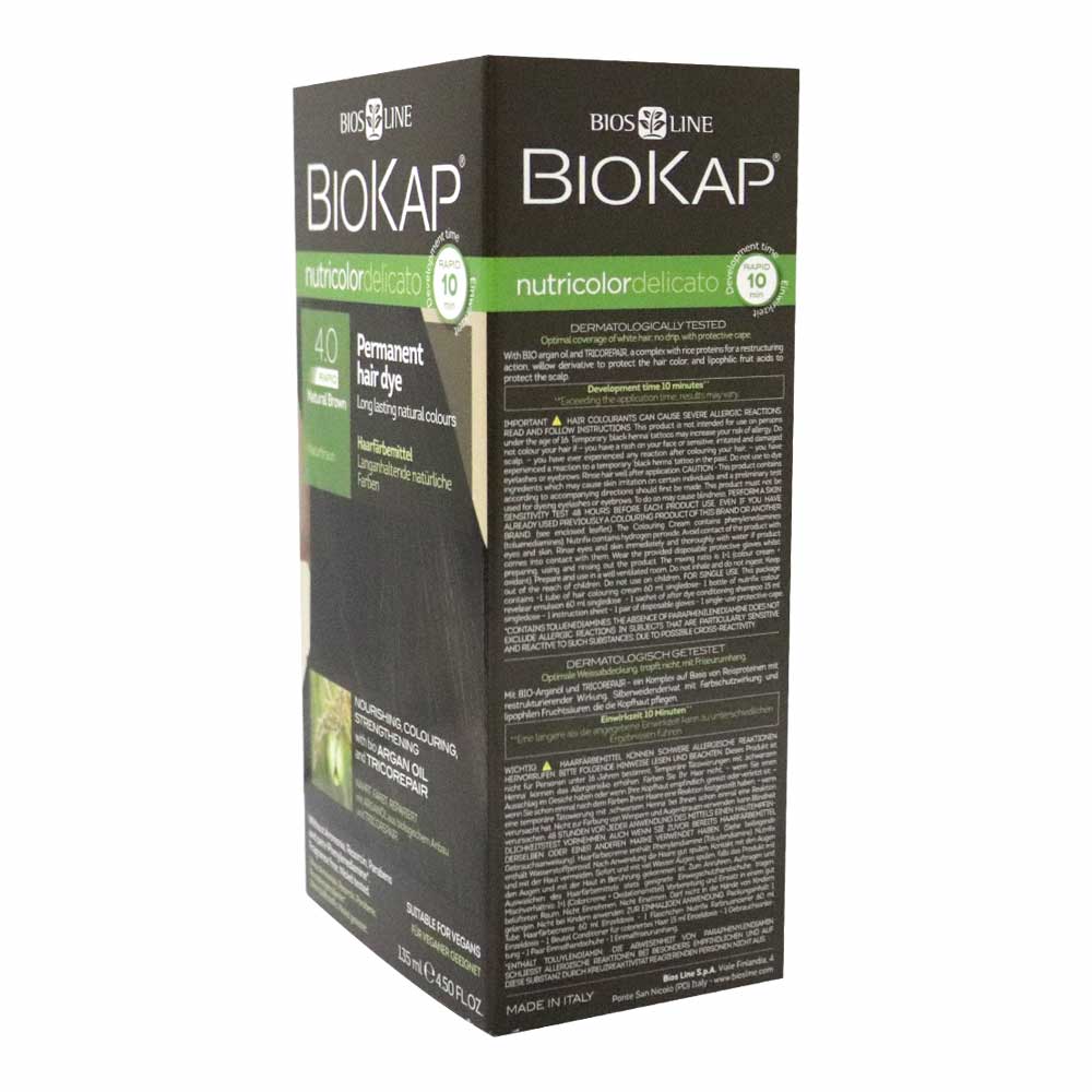 Biokap Nutricolor Delicato Rapid 4.00 Natural Brown 135 mL