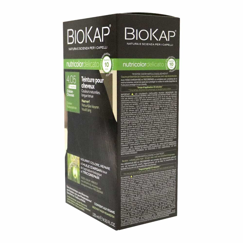 Biokap Nutricolor Delicato Rapid 4.05 Chocolate Chestnut 135 mL